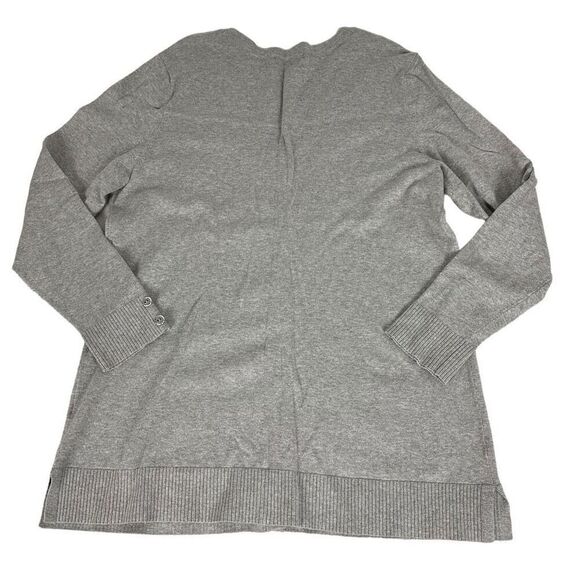 Christopher & Banks Gray V-Neck Cardigan size Large - Picture 2 of 7